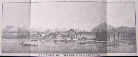 Lucerne: vue de l’hôtel des Balances
