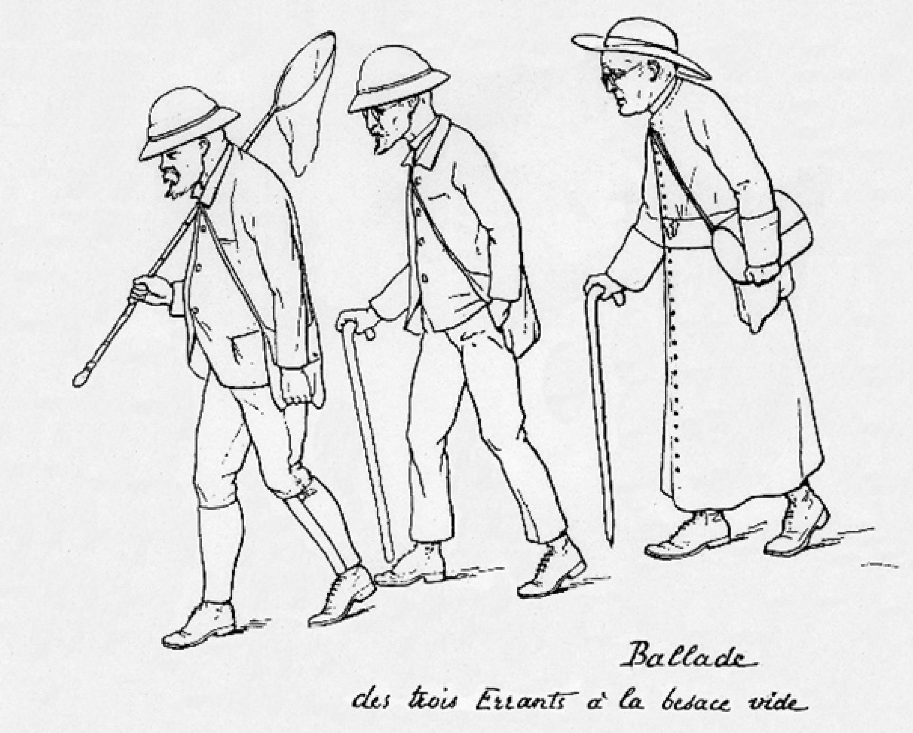 Ballade des trois errants à la besace vide