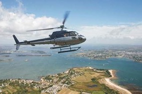 Hélicoptère au-dessus du Golfe